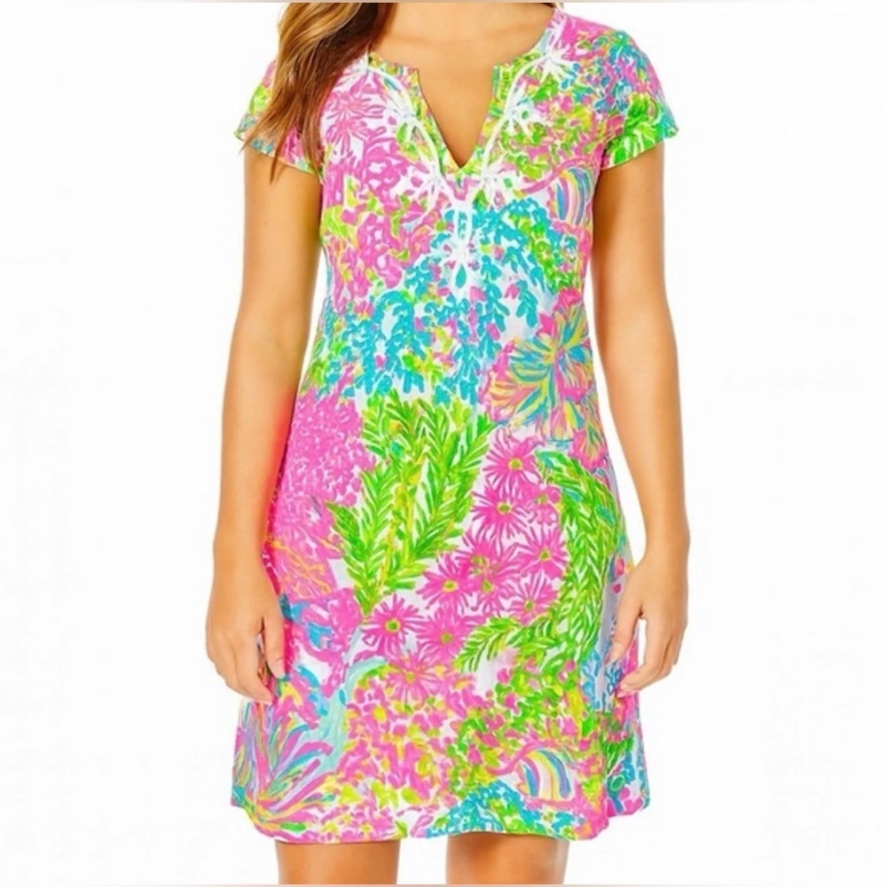 LILLY PULITZER Women’s Brewster Floral Dress Size Small